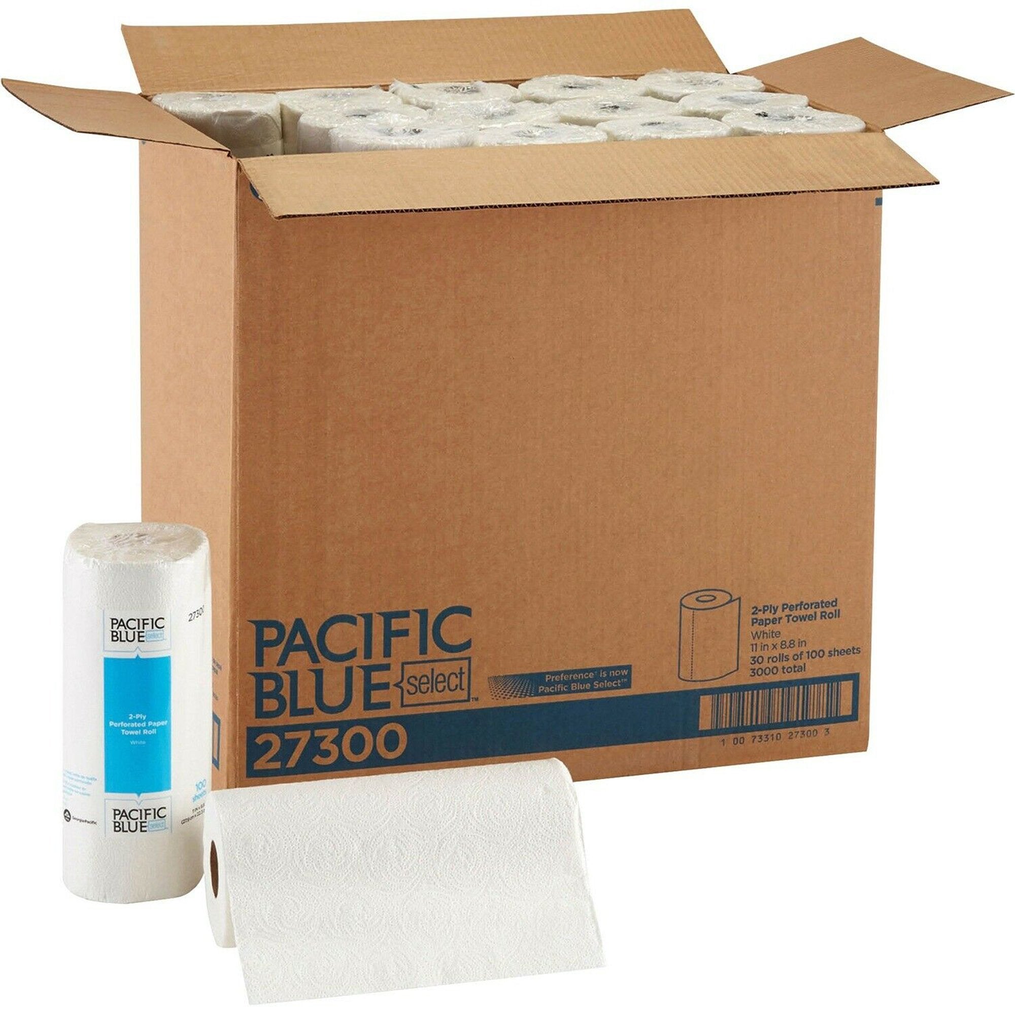 Pacific Blue Select Kitchen Paper Towel-Kitchen Paper Towel Pacific Blue Select Perforated Roll 8-4/5 X 11 Inch