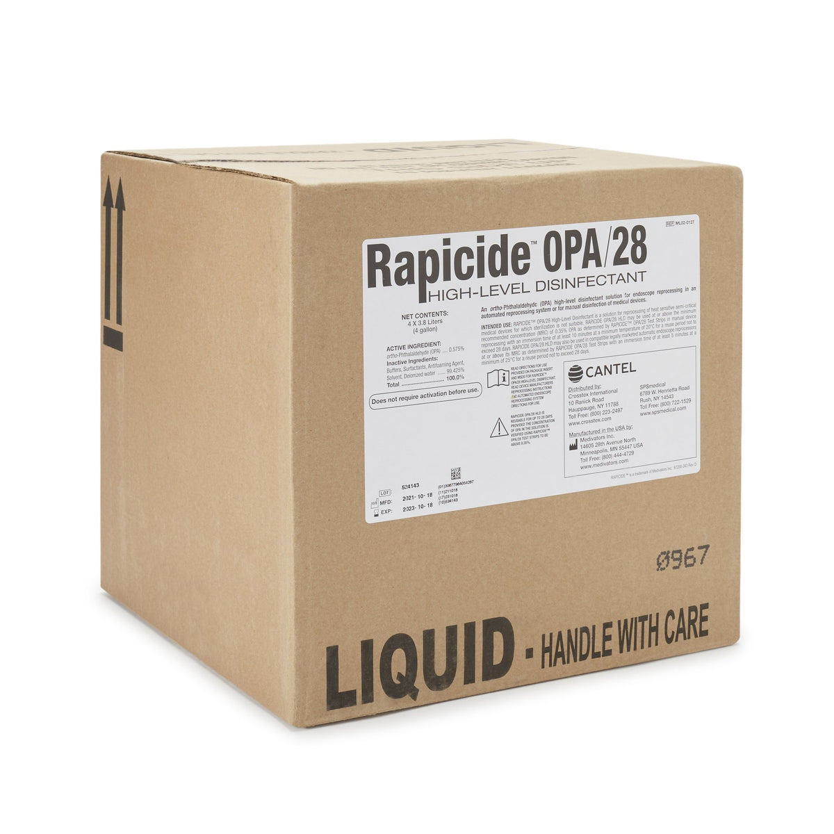Rapicide® OPA/28 High Level Disinfectant - Instruments>Cleaners and Solutions>Instrument High Level Disinfectants - SPS Me...