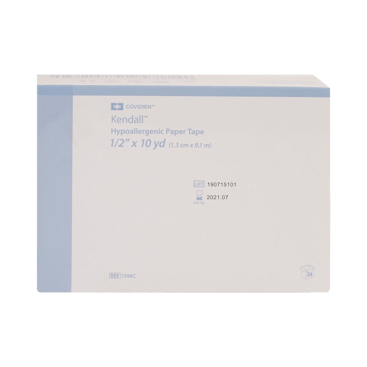 Kendall Hypoallergenic Paper Medical Tape, 1/2 Inch x 10 Yard, White-Hypoallergenic Medical Tape Kendall Hypoallergenic White 1/2 Inch X 10 Yard Paper NonSterile