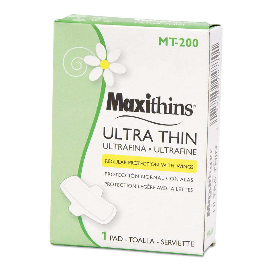 Maxithins Ultra Thin Pads with Wings-Feminine Pad Maxithins Ultra Thin Maxi with Wings Regular Absorbency