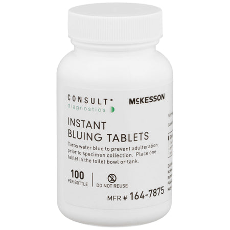 McKesson Consult Instant Bluing Tablets-"McKesson Consult Instant Bluing Tablets Blue, 100 Tests For Use In Toilet Water"