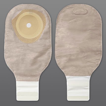 Premier One-Piece Drainable Beige Filtered Colostomy Pouch, 12-Inch Length, 1-3/8 Inch Stoma-Colostomy Pouch Premier One-Piece System 12 Inch Length 1-3/8 Inch Stoma Drainable