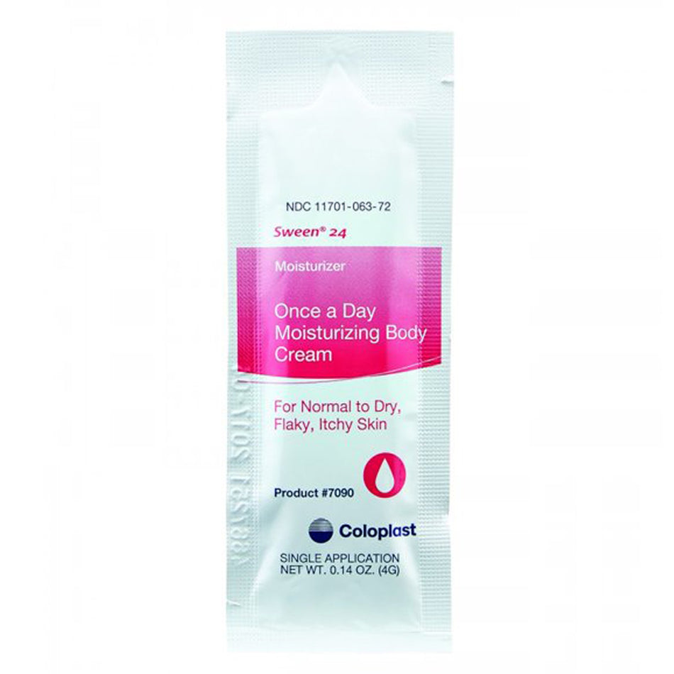 Sween 24 Hand and Body Moisturizer, Unscented, Cream-Hand and Body Moisturizer Sween 24 4 Gram Individual Packet Unscented Cream CHG Compatible