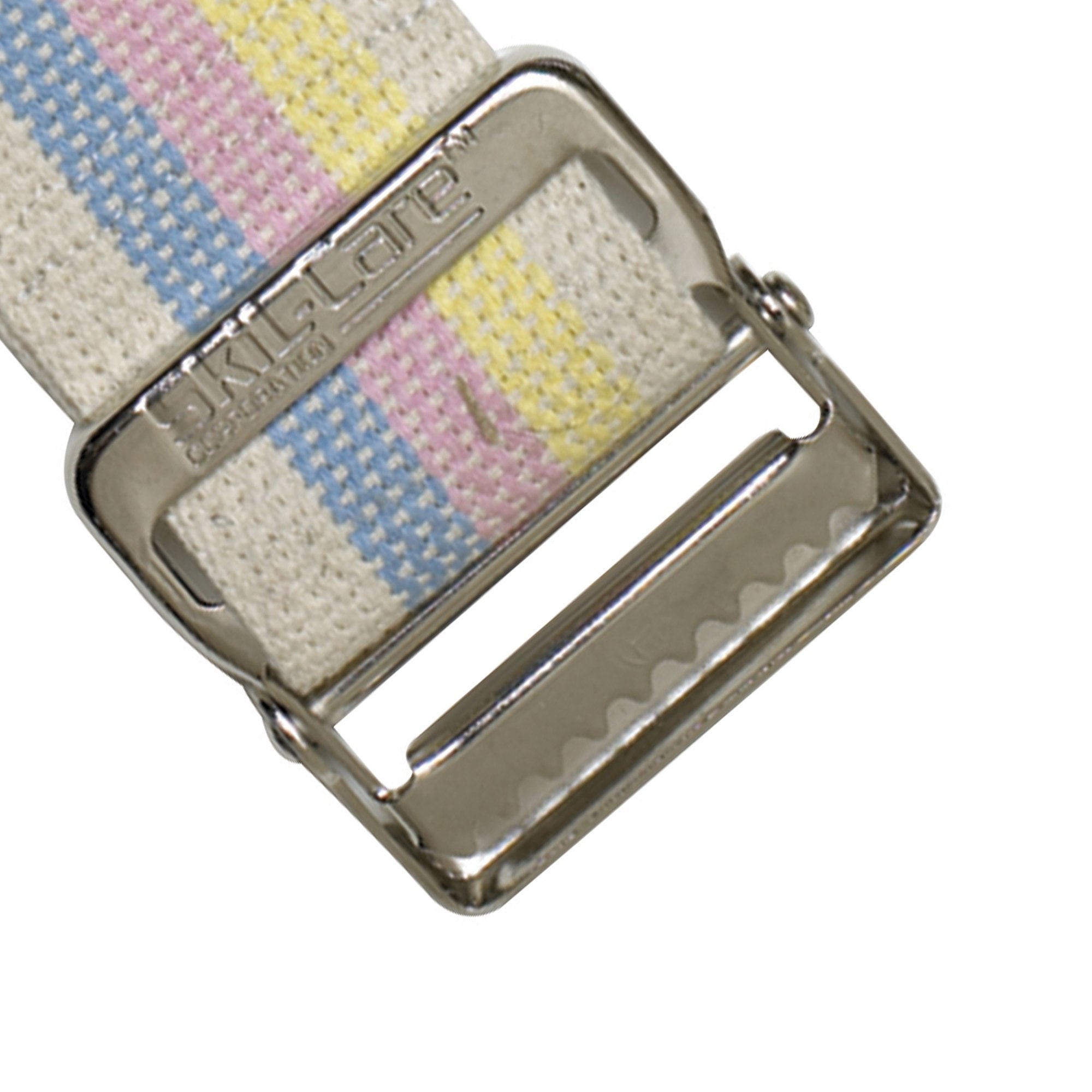SkiL-Care� Heavy-Duty Gait Belt with Metal Buckle, Pastel Stripes, 72 Inch-Gait Belt SkiL-Care� 72 Inch Length Pastel Stripe Cotton