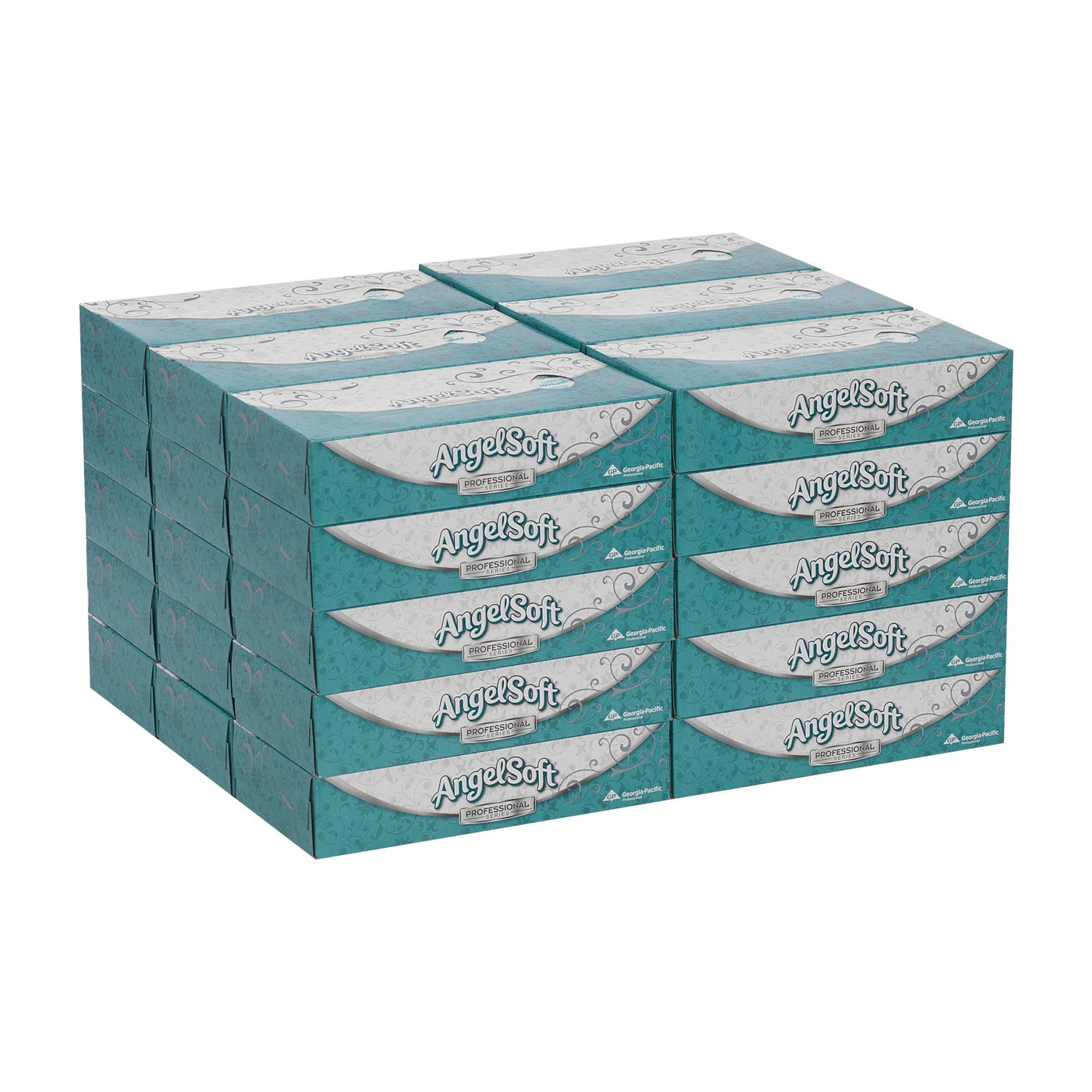 Angel Soft Professional Series Facial Tissue White-Angel Soft Professional Series Facial Tissue White 7-3/5 X 8-4/5 Inch 100 Count