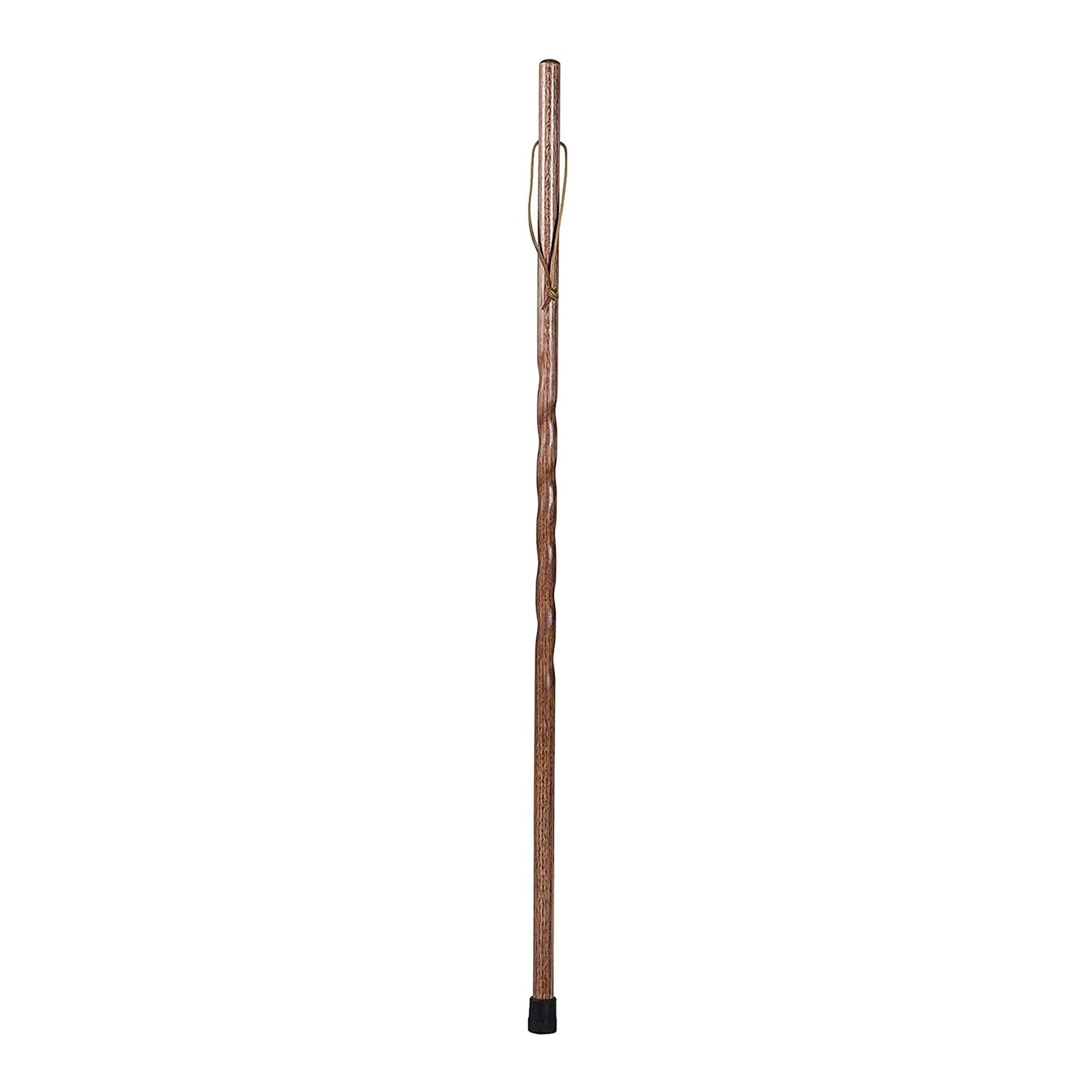Brazos Twisted Oak Backpacker Handcrafted Walking Stick, 58-Inch Height-Walking Stick Brazos Twisted Backpacker Wood 58 Inch Height Red Oak