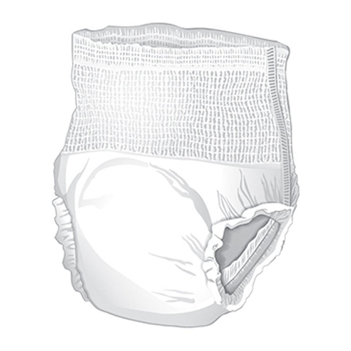 McKesson Ultimate Heavy Absorbency Incontinence Underwear, Large-Unisex Adult Absorbent Underwear McKesson Pull On with Tear Away Seams Large Disposable Heavy Absorbency