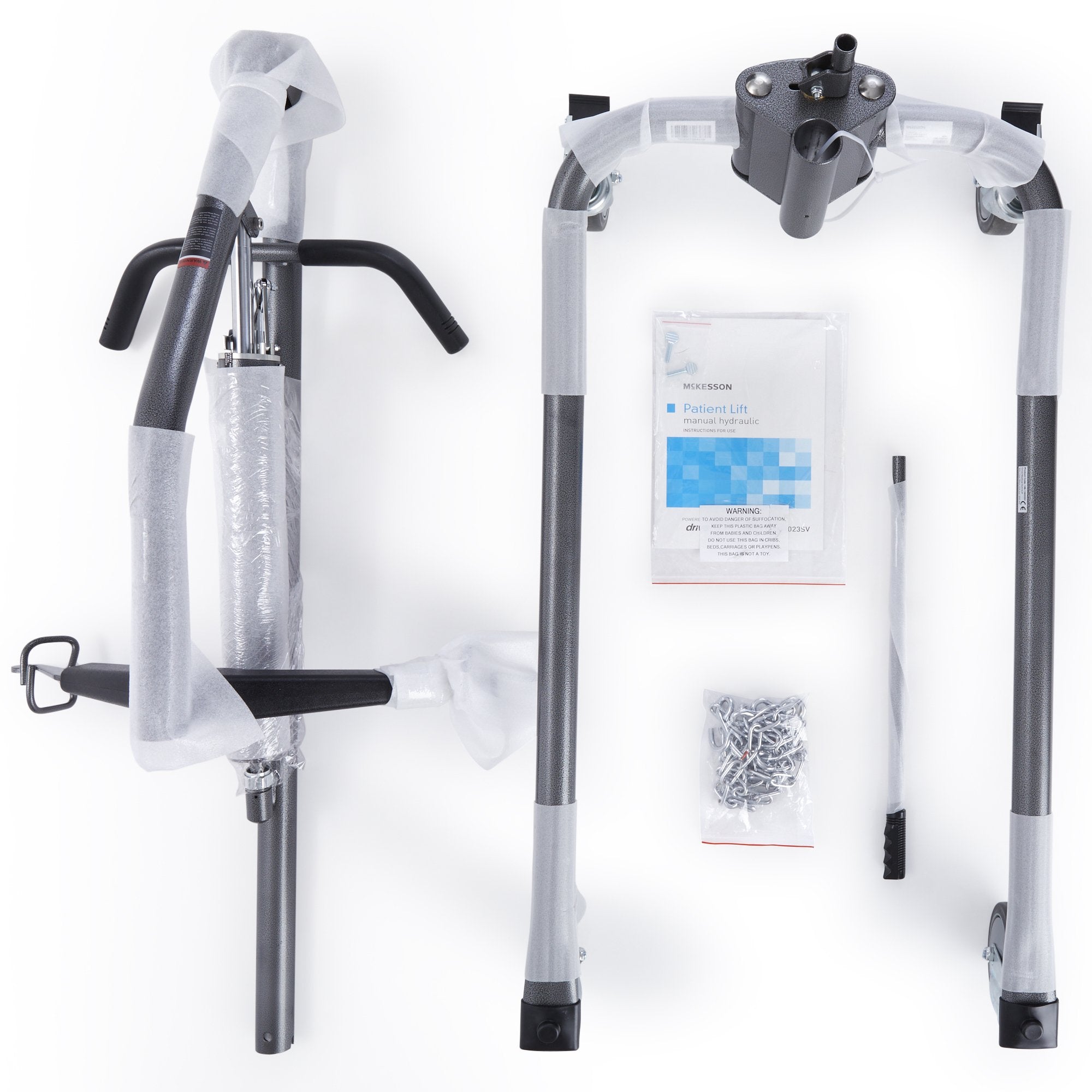 McKesson Hydraulic Patient Lift-Patient Lift McKesson 450 lbs. Weight Capacity Hydraulic