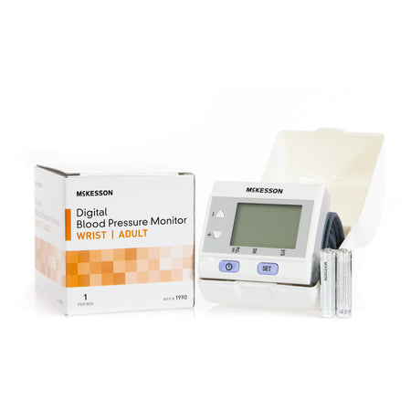McKesson Aneroid Sphygmomanometer with Automatic Inflation Wrist Cuff, One Size Fits Most Adults-Home Automatic Digital Blood Pressure Monitor McKesson Brand One Size Fits Most Cuff Nylon Cuff Desk Model