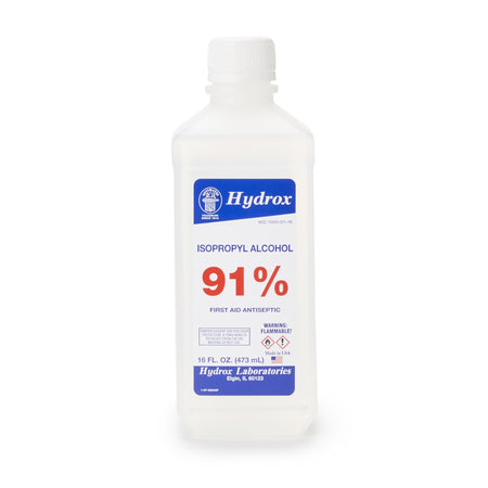 Hydrox Isopropyl Alcohol Antiseptic, 16 oz. Bottle-Antiseptic McKesson Brand Topical Liquid 16 oz. Bottle