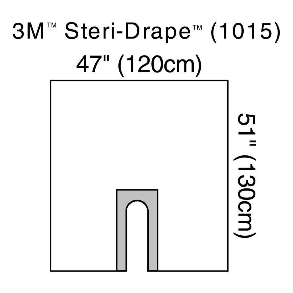 3M� Steri-Drape� Sterile Orthopedic U-Drape, 47 x 51 Inch-Orthopedic Drape 3M� Steri-Drape� U-Drape 47 W X 51 L Inch Sterile