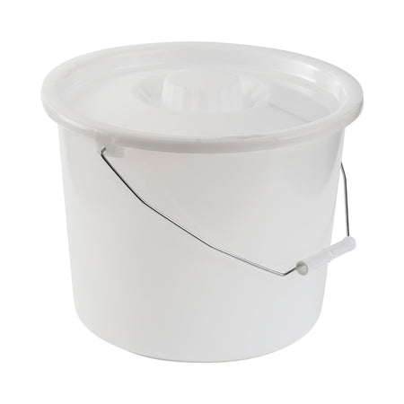 Mabis Healthcare Commode Pail with Lid-Commode Pail with Lid For all standard Commode