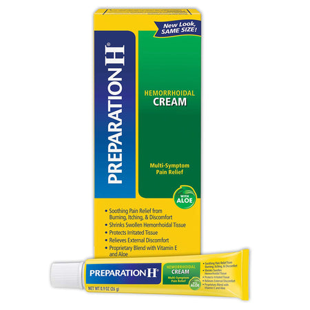 Preparation H Hemorrhoidal Cream with Aloe-Hemorrhoid Relief Preparation H Cream 0.9 oz.