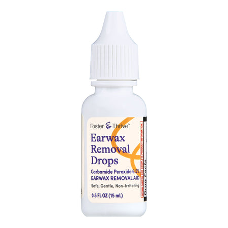 Ear Wax Remover Foster & Thrive™ 0.5 oz. Otic Drops 6.5% Strength Carbamide Peroxide