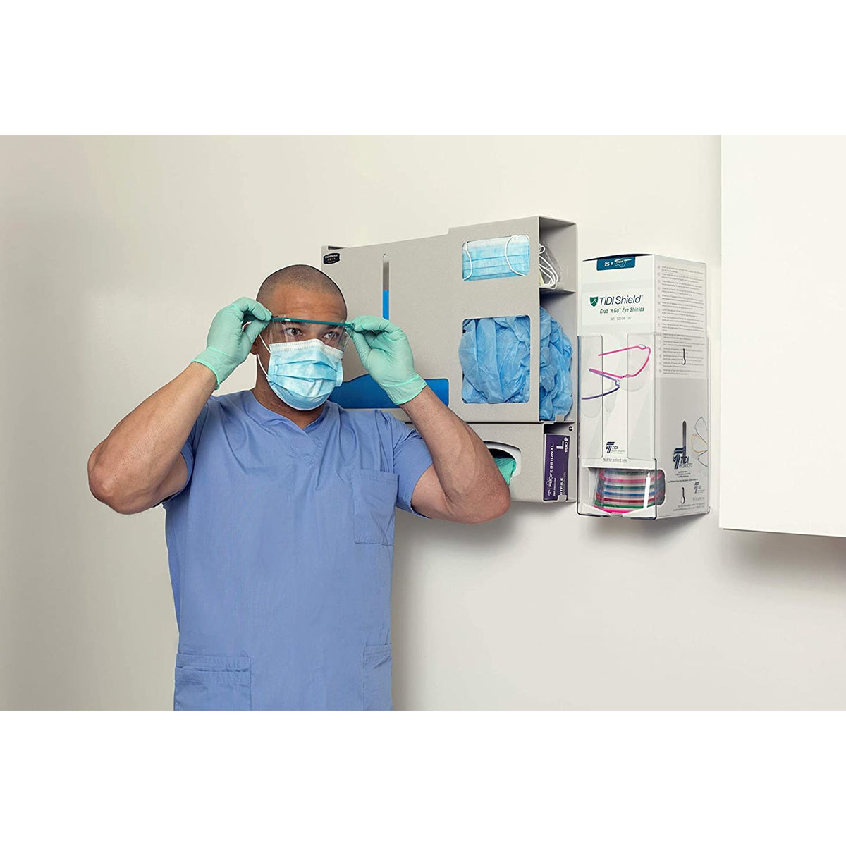 TIDIShield® Grab 'n Go™ Eye Shields with Dispenser - Apparel>Glasses and Goggles - Tidi Products