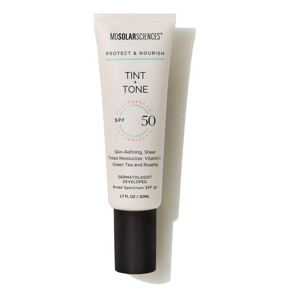 MDSolarSciences Tint + Tone SPF 50-Facial Moisturizer with Sunscreen MDSolarsciences Tint + Tone SPF 50 1.7 oz. Tube Scented Cream