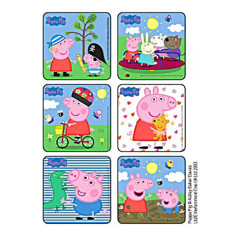 Medibadge KLS Peppa Pig Stickers-Kids Love Stickers 75 per Roll Peppa Pig Sticker 2-1/2 Inch