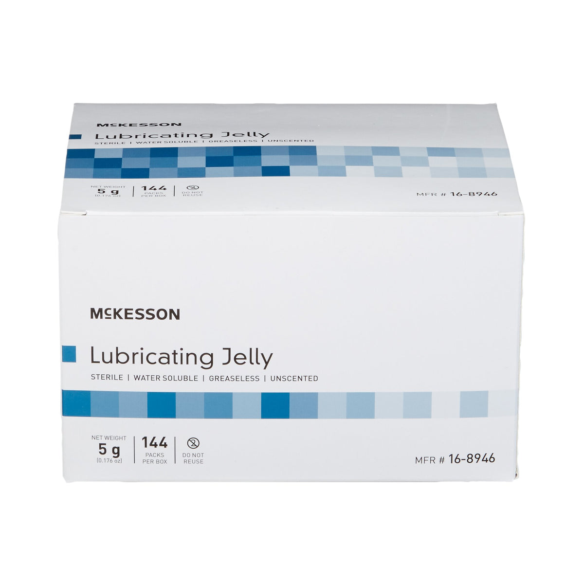 McKesson Lubricating Jelly, 5-gram Packet-Lubricating Jelly McKesson 5 Gram Individual Packet Sterile