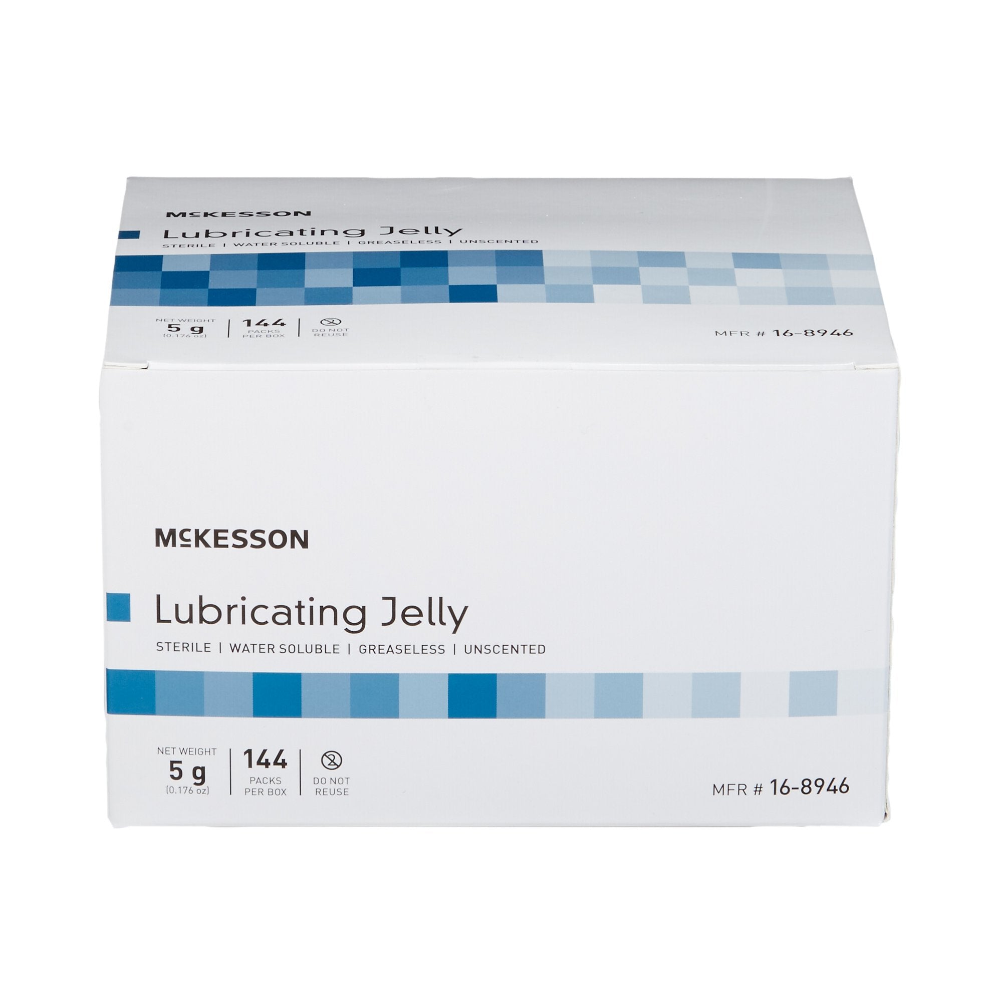 McKesson Lubricating Jelly, 5-gram Packet-Lubricating Jelly McKesson 5 Gram Individual Packet Sterile