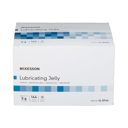 McKesson Lubricating Jelly, 5-gram Packet-Lubricating Jelly McKesson 5 Gram Individual Packet Sterile