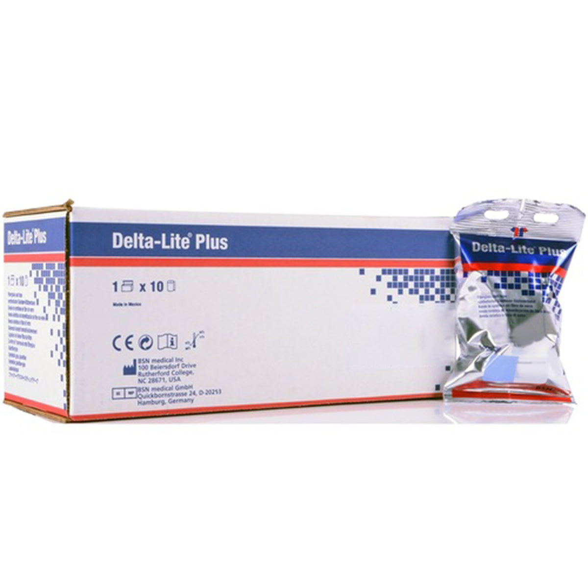 Delta-Lite Plus Light Blue Cast Tape, 2 Inch x 4 Yard-Cast Tape Delta-Lite Plus 2 Inch X 12 Foot Fiberglass / Resin Light Blue