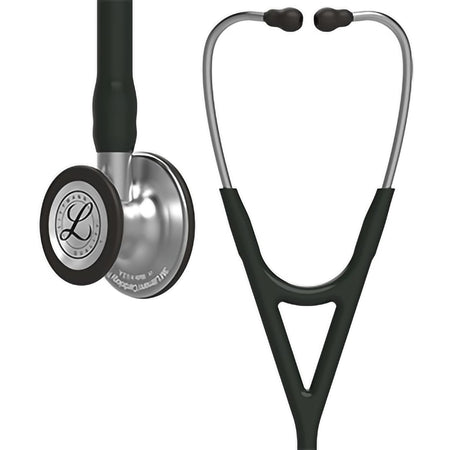 3M Littmann Cardiology IV Cardiology Stethoscope-Cardiology Stethoscope 3M Littmann Cardiology IV Black 1-Tube 22 Inch Tube Convertible Chestpiece