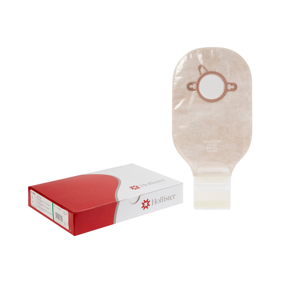 New Image Drainable Transparent Colostomy Pouch, 12-Inch Length, 1 Inch Flange-Colostomy Pouch New Image Two-Piece System 12 Inch Length Drainable