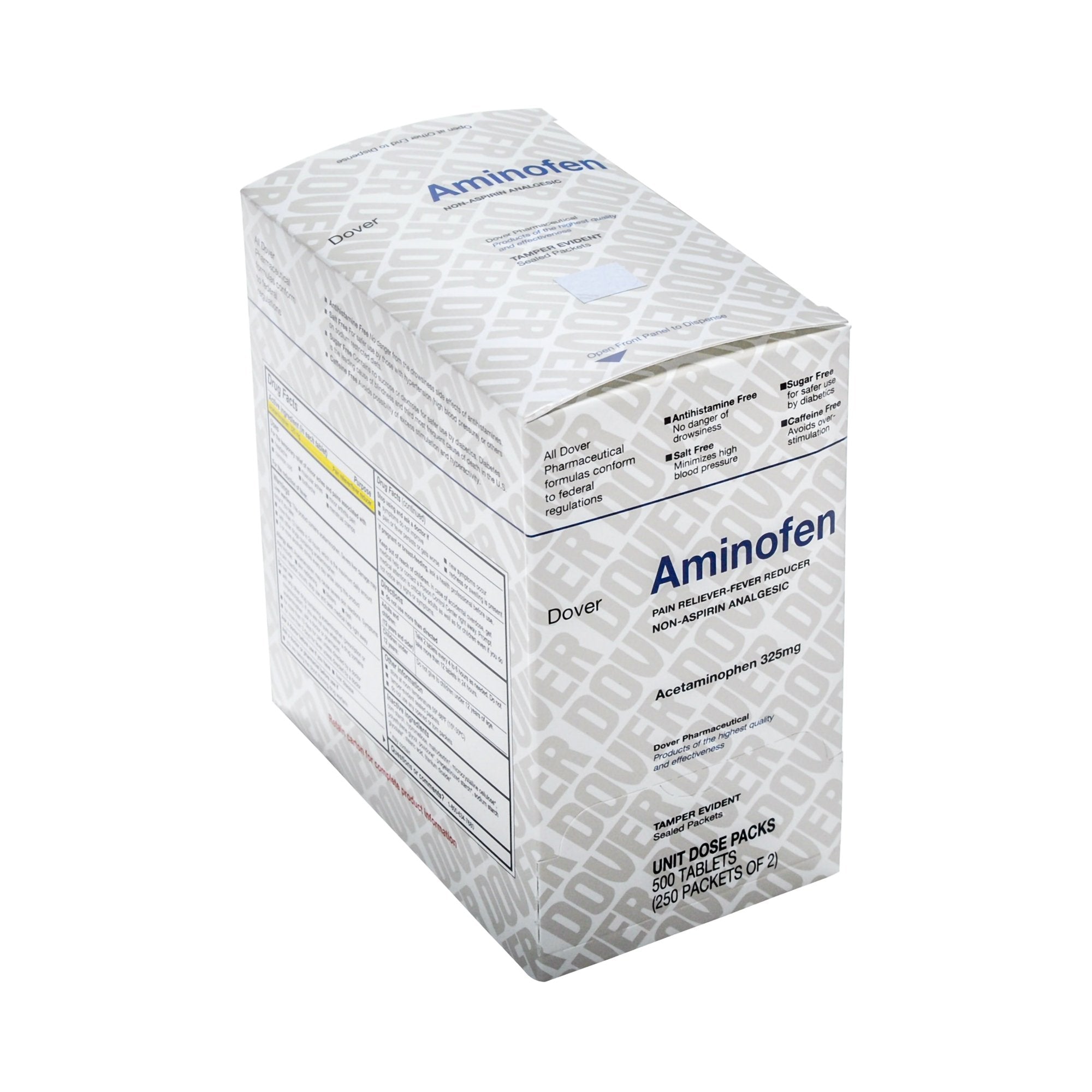 Aminofen Acetaminophen Pain Relief-Pain Relief Aminofen 325 mg Strength Acetaminophen Unit Dose Tablet 250 per Box