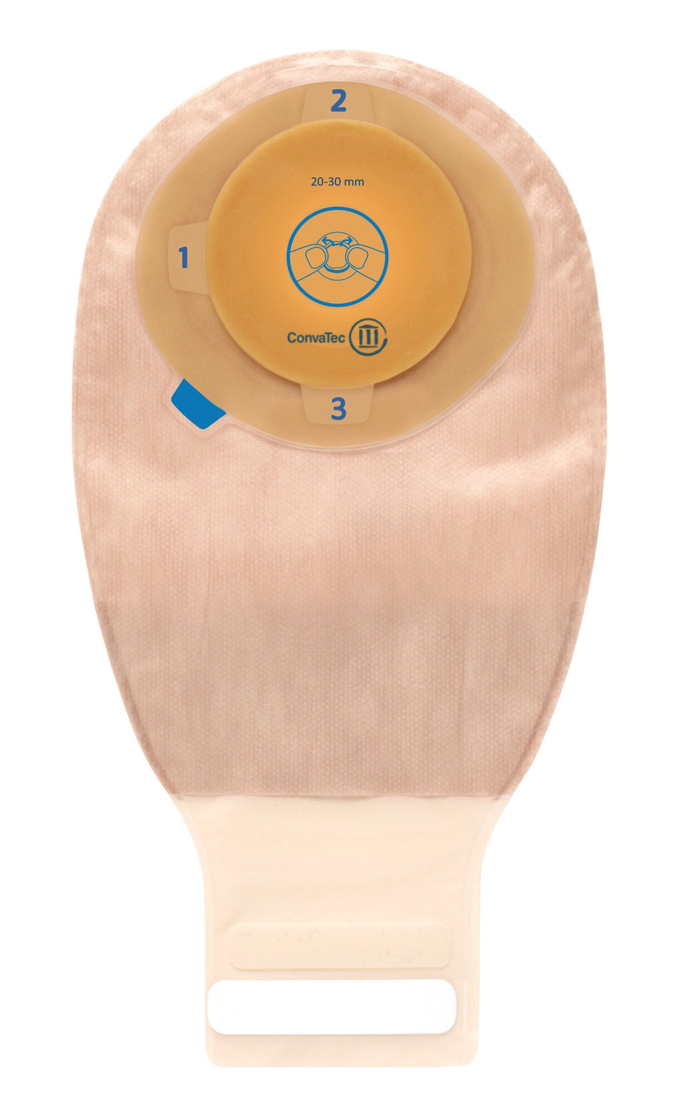 Esteem+ One-Piece Drainable Transparent Urostomy Pouch, 1/2 to 1 Inch Stoma-Urostomy Pouch Esteem+ One-Piece System Trim To Fit 1/2 to 1-3/4 Inch Stoma Drainable