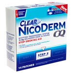 Nicoderm CQ Nicotine Transdermal System Clear Patches Step 2 14 mg-Stop Smoking Aid Nicoderm CQ 14 mg Strength Transdermal Patch