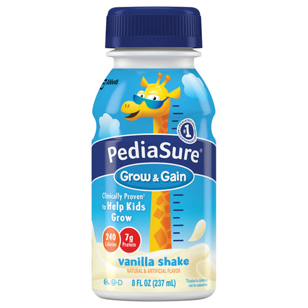 PediaSure® Grow & Gain Vanilla Shake, 8-ounce bottle - Nutritionals and Feeding Supplies>Nutritionals>Infant & Pediatric F...