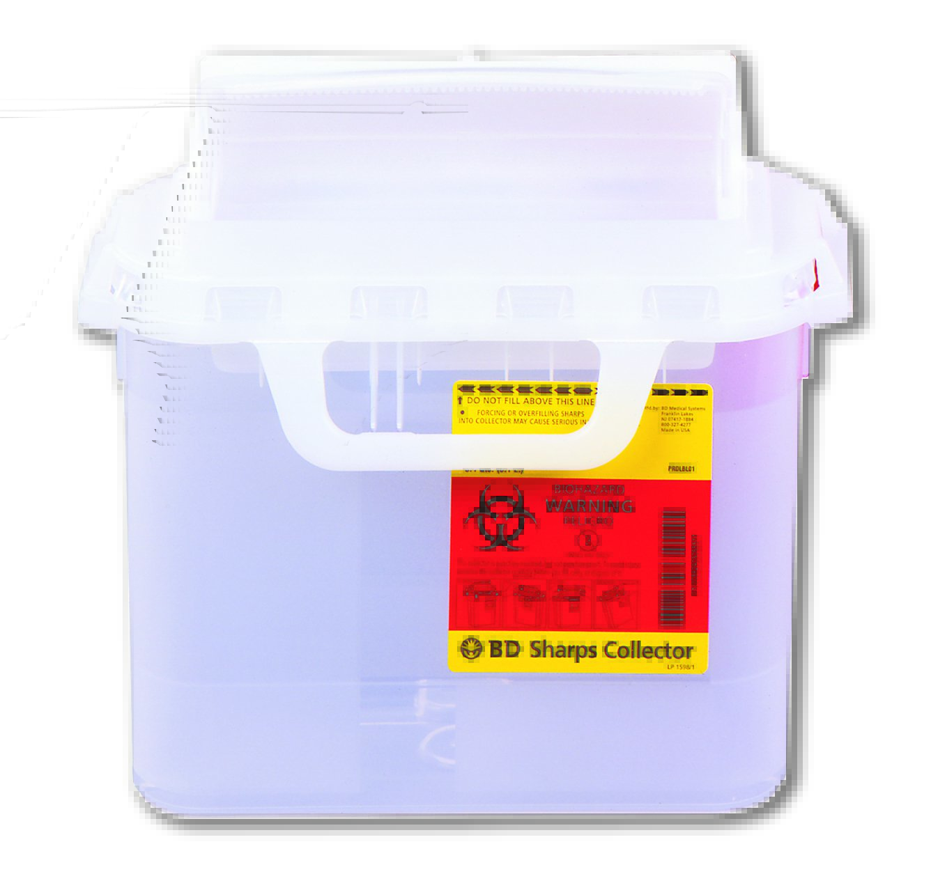 BD™ Sharps Container, 5.4 Quart, 16.6 x 11.7 x 4.5 Inch - Needles and Syringes>Sharps Collectors>Sharps Containers - BD