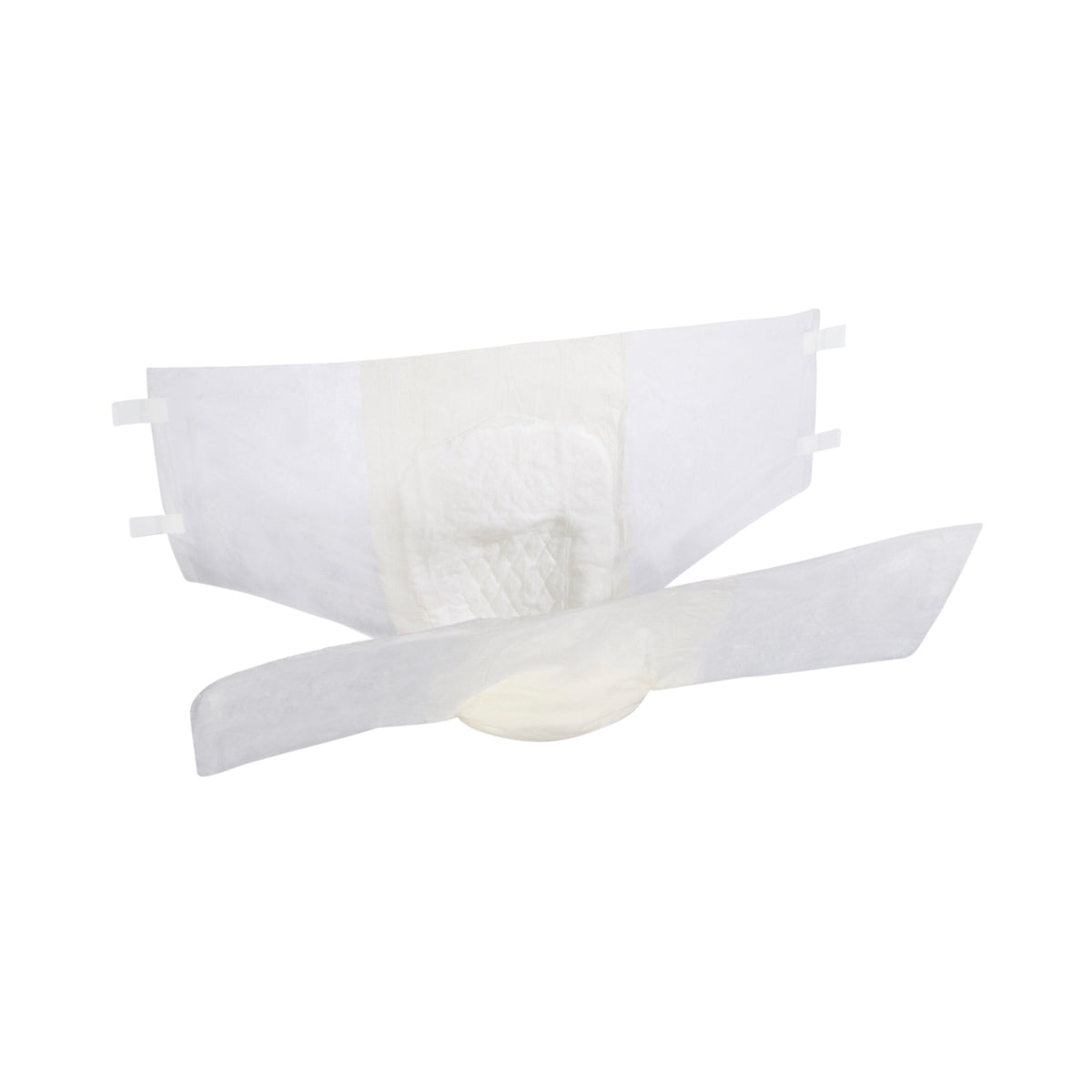 Simplicity Unisex Adult Incontinence Briefs, Moderate Absorbency, X-Large, White, 59 to 64 Inch Waist/Hip-Unisex Adult Incontinence Brief Wings Extra Quilted X-Large Disposable Moderate Absorbency