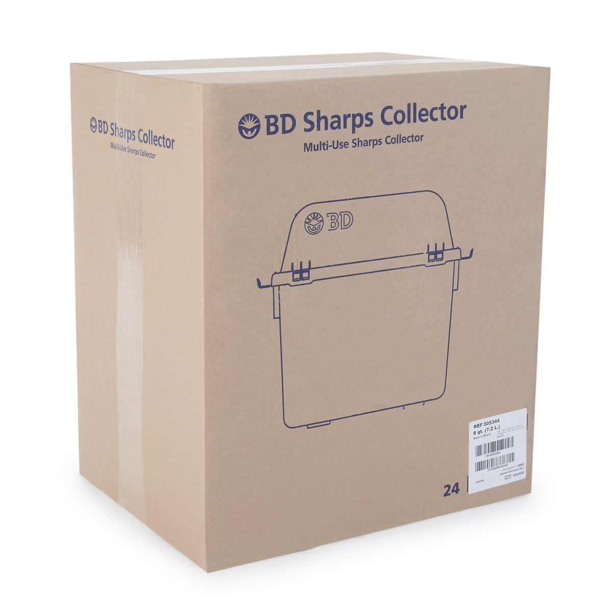 BD™ Multi-purpose Sharps Container, 10.3 x 11.3 x 6.8 Inch - Needles and Syringes>Sharps Collectors>Sharps Containers - BD