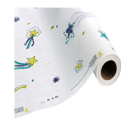 Stars of Hope Crepe Table Paper, 21 Inch x 125 Foot, White-Table Paper Stars of Hope 21 Inch Width 125 Foot Length Print (Stars) Crepe