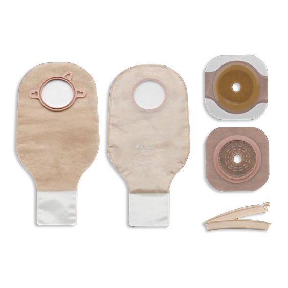 New Image Two-Piece Drainable Clear Ileostomy /Colostomy Kit, 12-Inch Length, 2 Inch Flange-"Ileostomy / Colostomy Pouch New Image Two-Piece System 12 Inch Length Flat, Trim to Fit Up to 1-3/4 Inch Stoma Drainable"