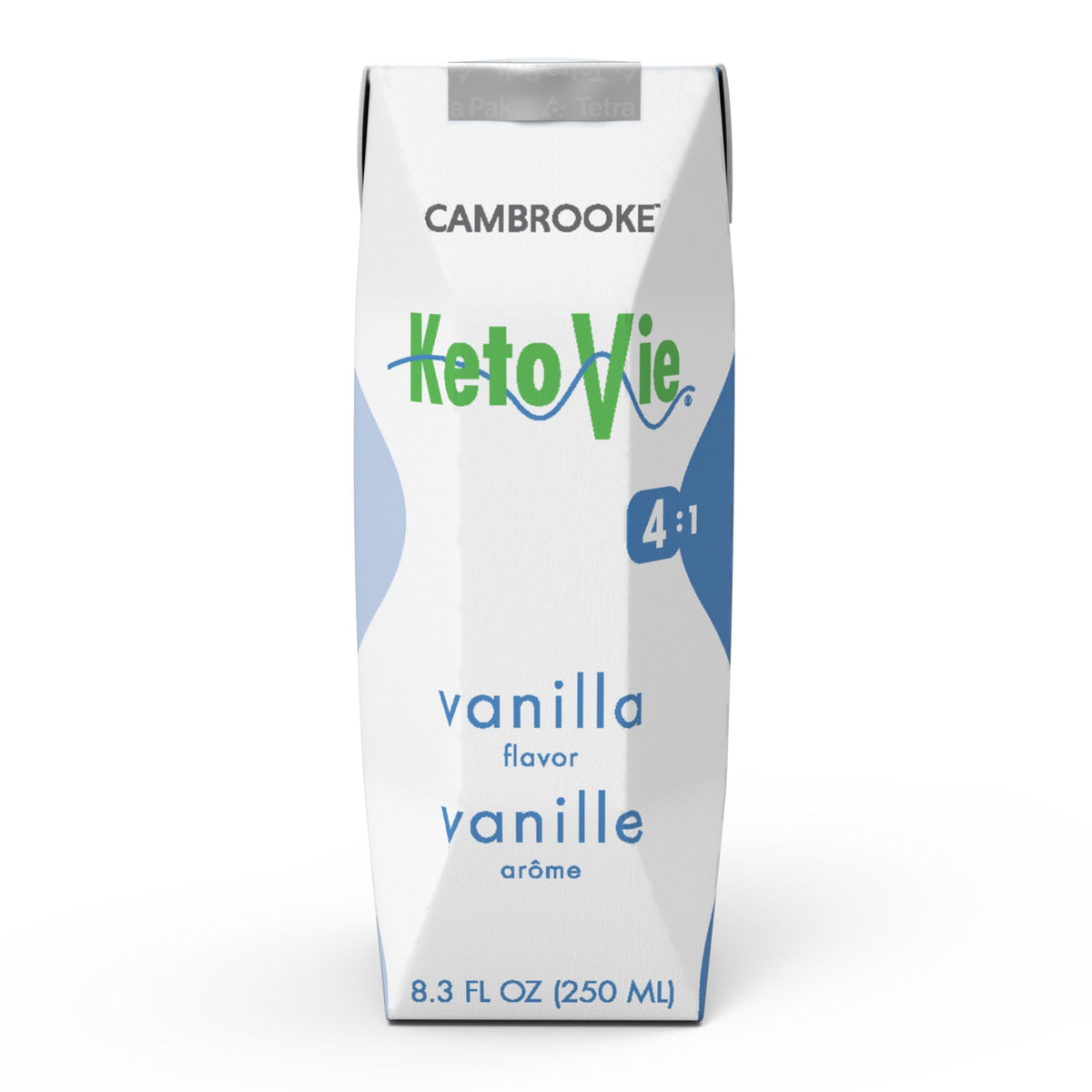 KetoVie 4:1 Vanilla Liquid for the Dietary Management of Intractable Epilepsy, 8.5-ounce carton-Oral Supplement KetoVie 4:1 Vanilla Flavor Liquid 8.3 oz. Carton