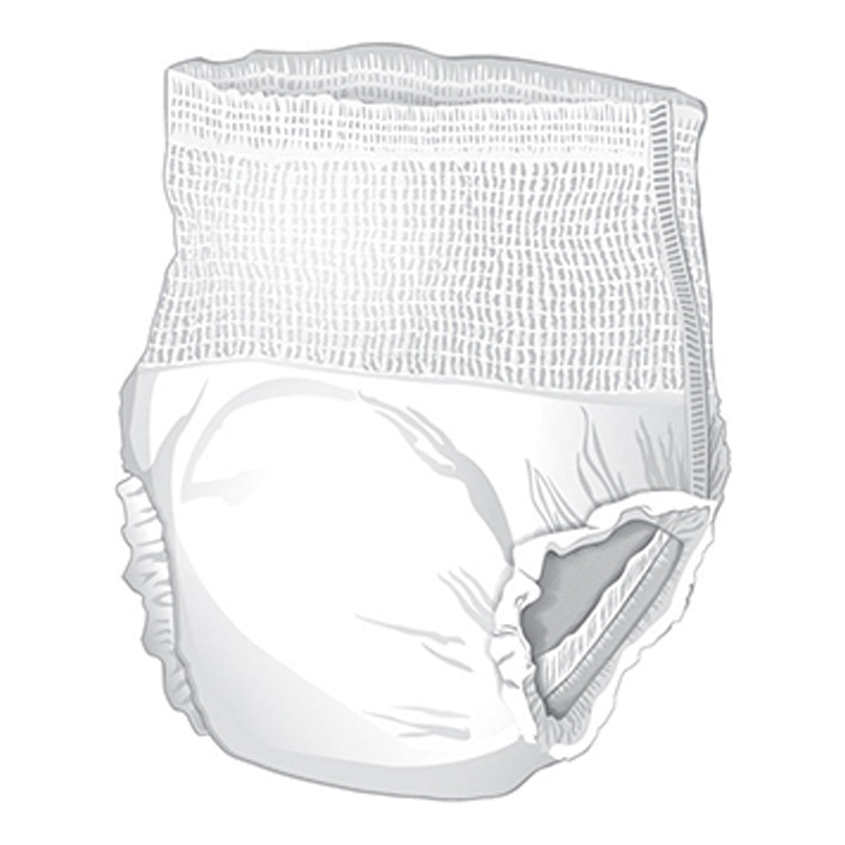 McKesson Ultra Heavy Absorbent Underwear, Medium-Unisex Adult Absorbent Underwear McKesson Ultra Pull On with Tear Away Seams Medium Disposable Heavy Absorbency