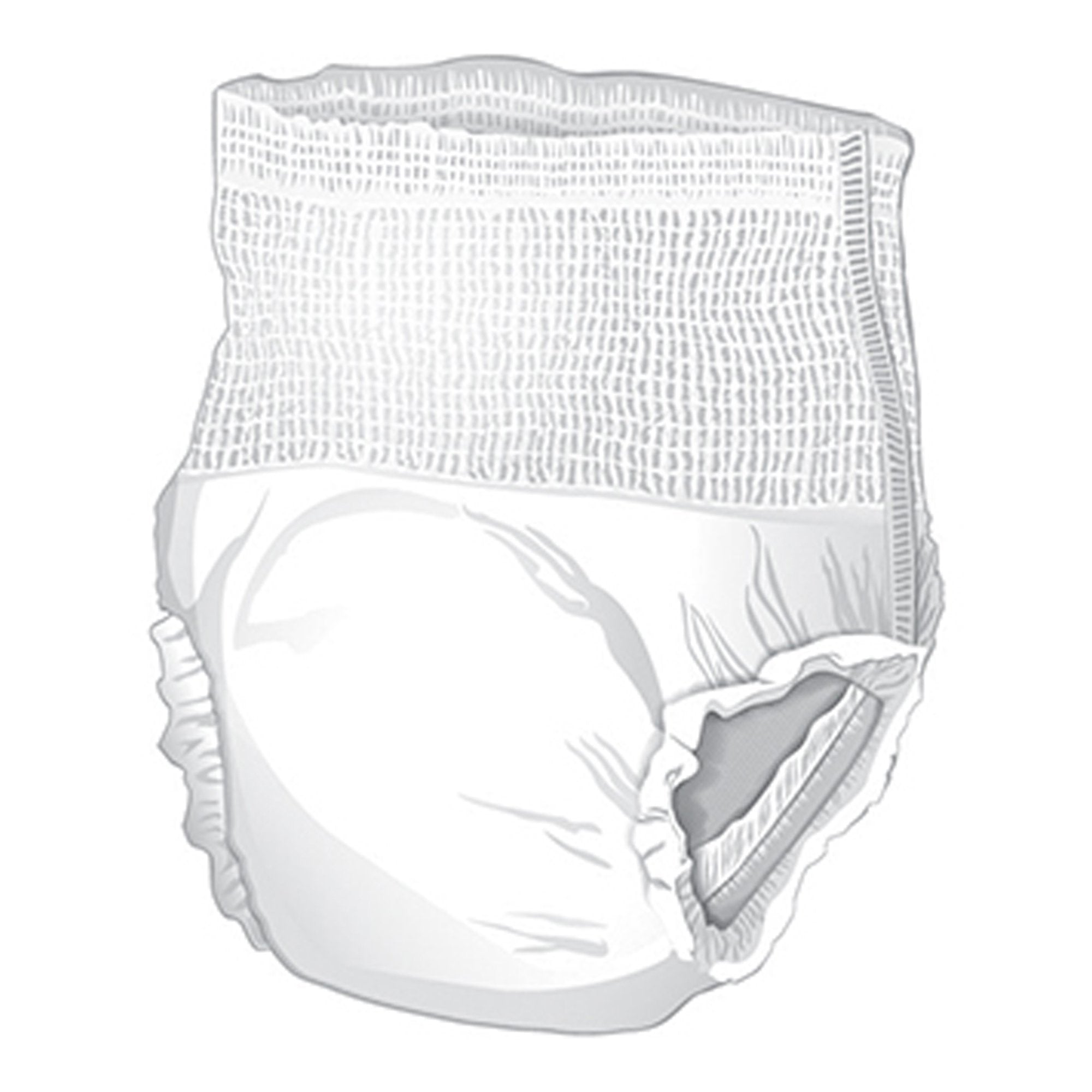 McKesson Ultra Heavy Absorbent Underwear, Medium-Unisex Adult Absorbent Underwear McKesson Ultra Pull On with Tear Away Seams Medium Disposable Heavy Absorbency
