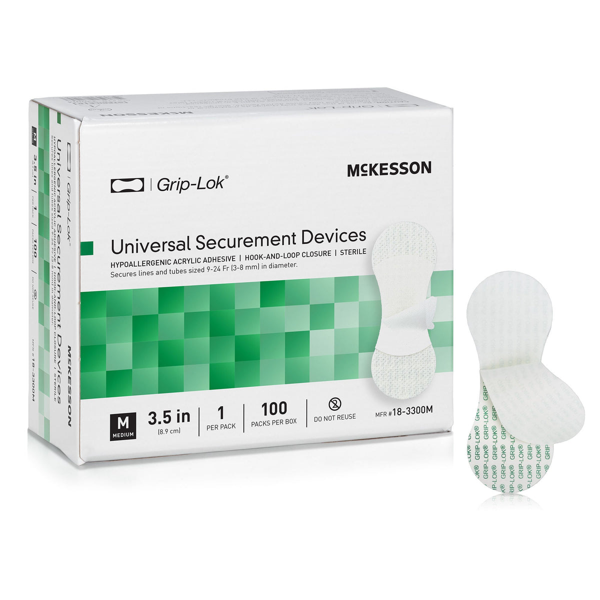 Catheter / Line Securement Device McKesson For IV lines, Surgical Drains, Catheter Tubes, Bedside Monitoring Equipment, An...