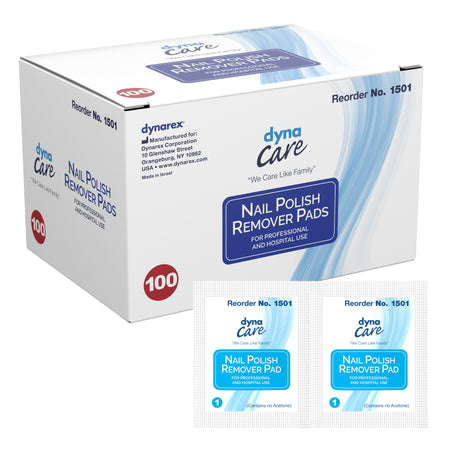 dynarex Nail Polish Remover Pads-Nail Polish Remover Pad dynaCare 1.97 X 2.48 Inch