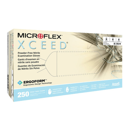 Microflex® Xceed™ Nitrile Gloves, Medium, Blue - Gloves>Exam Gloves - Microflex Medical