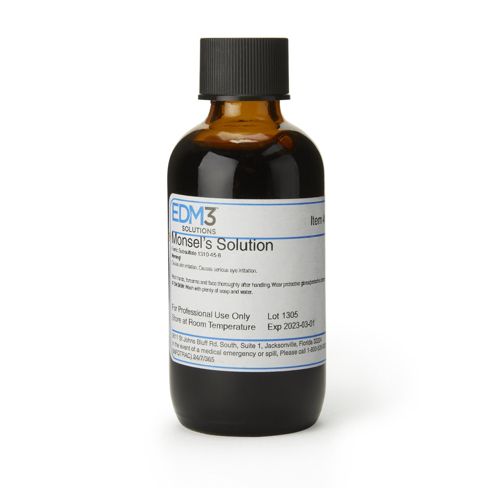 EDM 3 LLC Monsel's Solution, 2-ounce bottle-Monsel's Solution (Ferric Subsulfate) EDM3 2 oz.