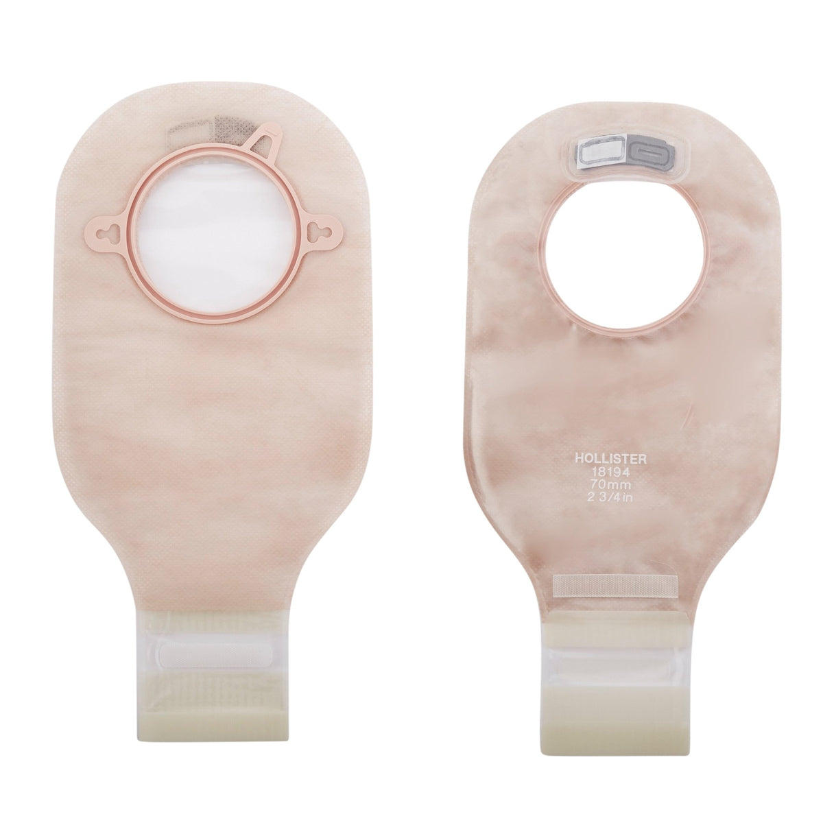 New Image Drainable Transparent Colostomy Pouch, 12-Inch Length, 2 Inch Flange-Colostomy Pouch New Image Two-Piece System 12 Inch Length Drainable