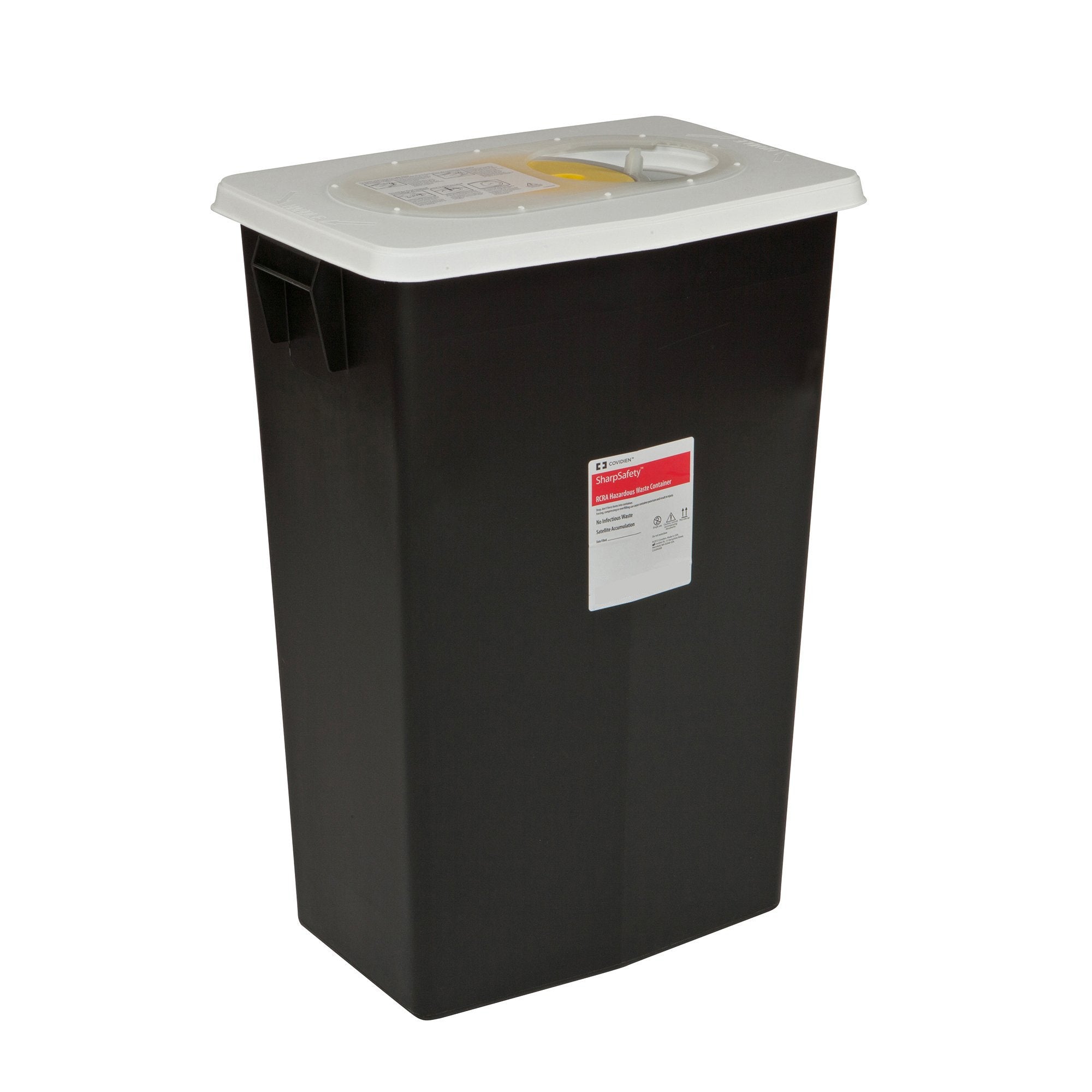SharpSafety™ RCRA Waste Container, 8 Gallon, 15.5 x 17.75 x 11 Inch - Needles and Syringes>Sharps Collectors>Sharps Contai...