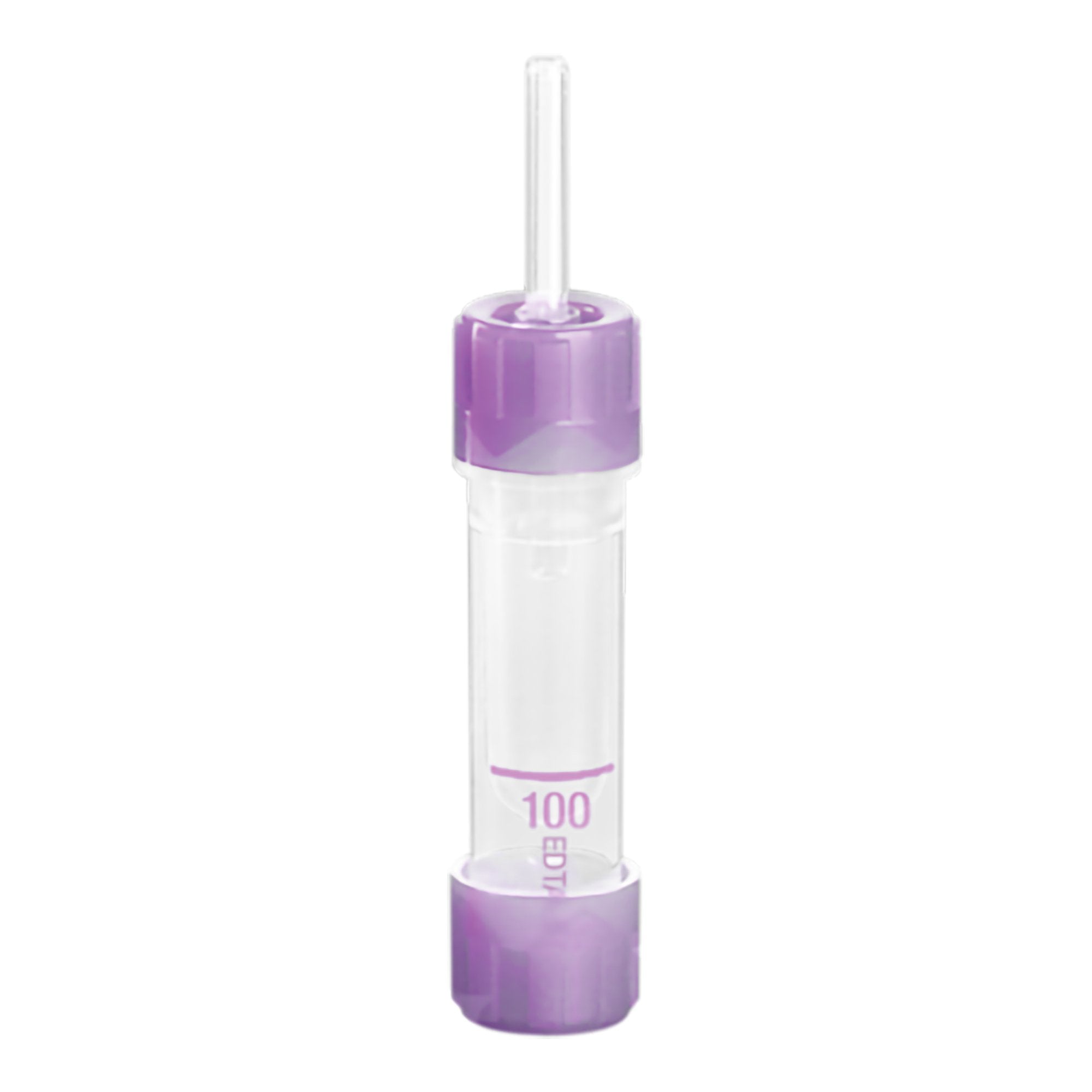 Microvette 100 Capillary Blood Collection Tube, 100 L, 10.8 x 46.6 mm-Microvette 100 Capillary Blood Collection Tube K3 EDTA Additive 100 L Screw Cap Polypropylene Tube