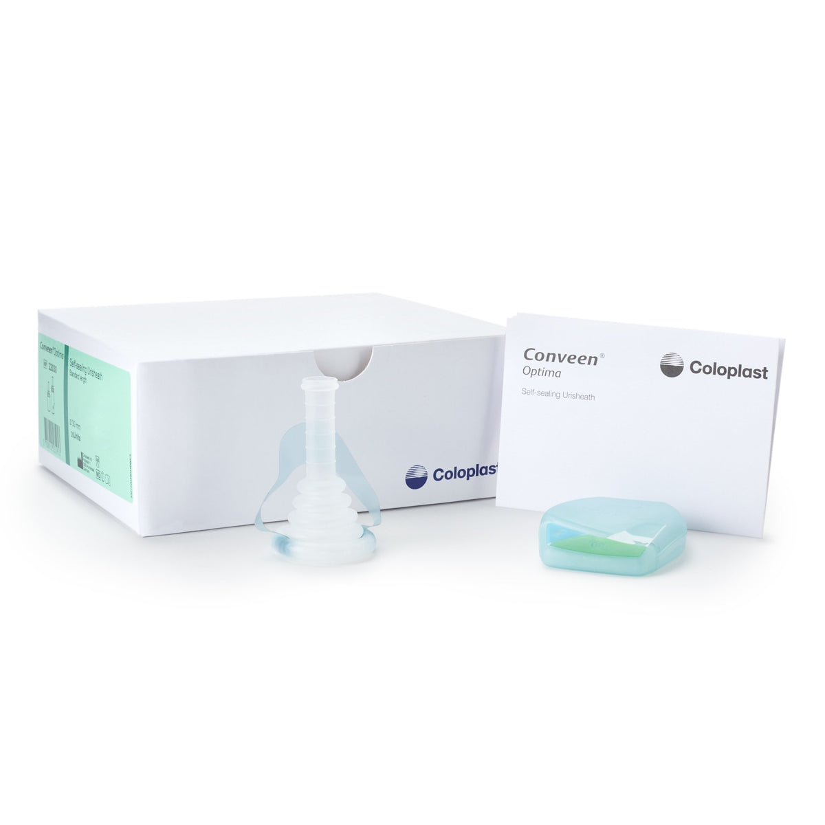 Conveen Optima Male External Catheter, Medium, Standard-Male External Catheter Conveen Optima Self-Adhesive Seal PSX Silicone Medium