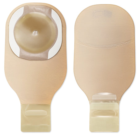 One-Piece Drainable Beige Ostomy Pouch, 30-cm Length, 40-mm Stoma-"Ostomy Pouch Premier One-Piece System 12 Inch Length Flat, Pre-Cut 1-9/16 Inch Stoma Drainable"