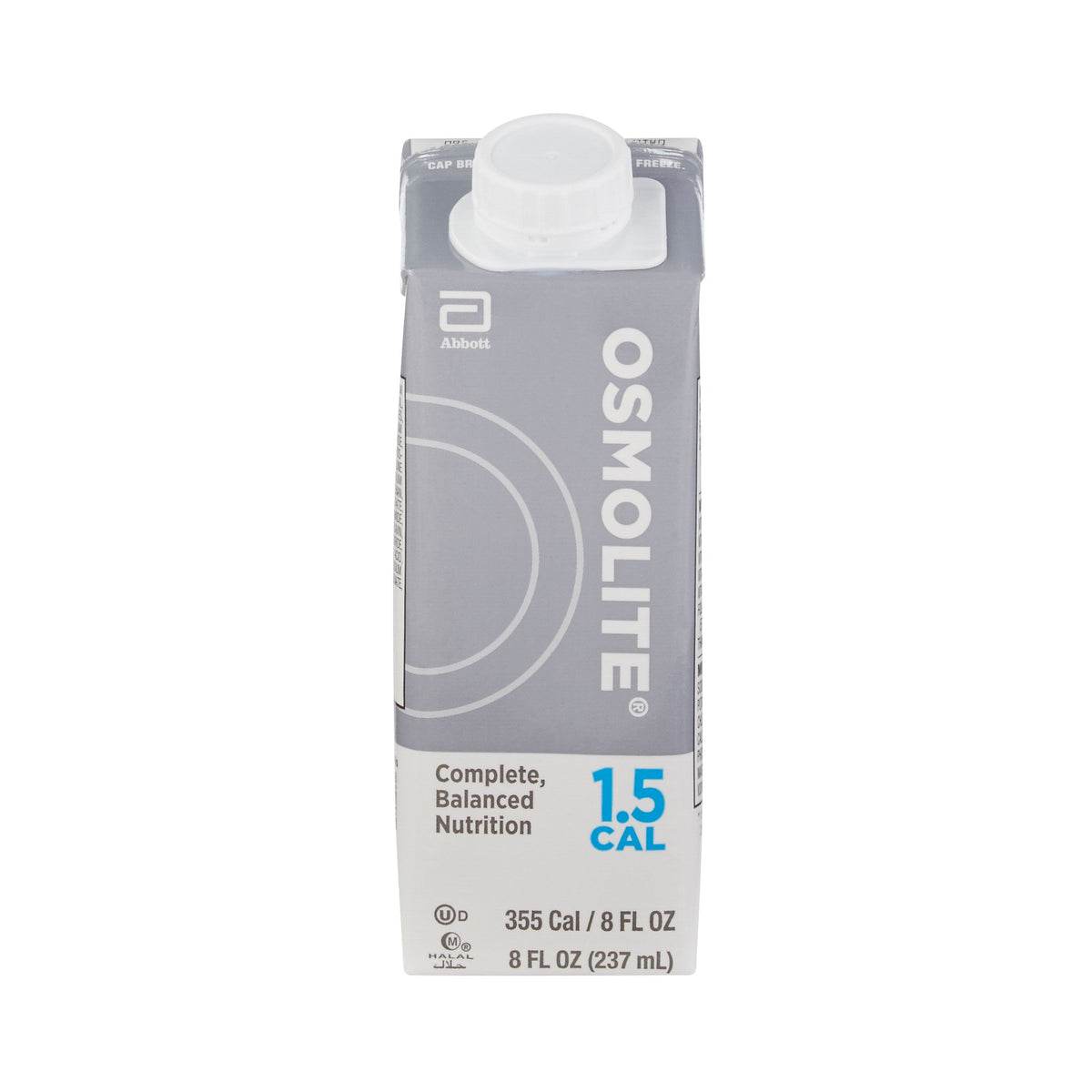 Osmolite 1.5 Cal Nutrition, Tube-Feeding, 8-ounce carton-Tube Feeding Formula Osmolite 1.5 Cal Unflavored Liquid 8 oz. Reclosable Carton