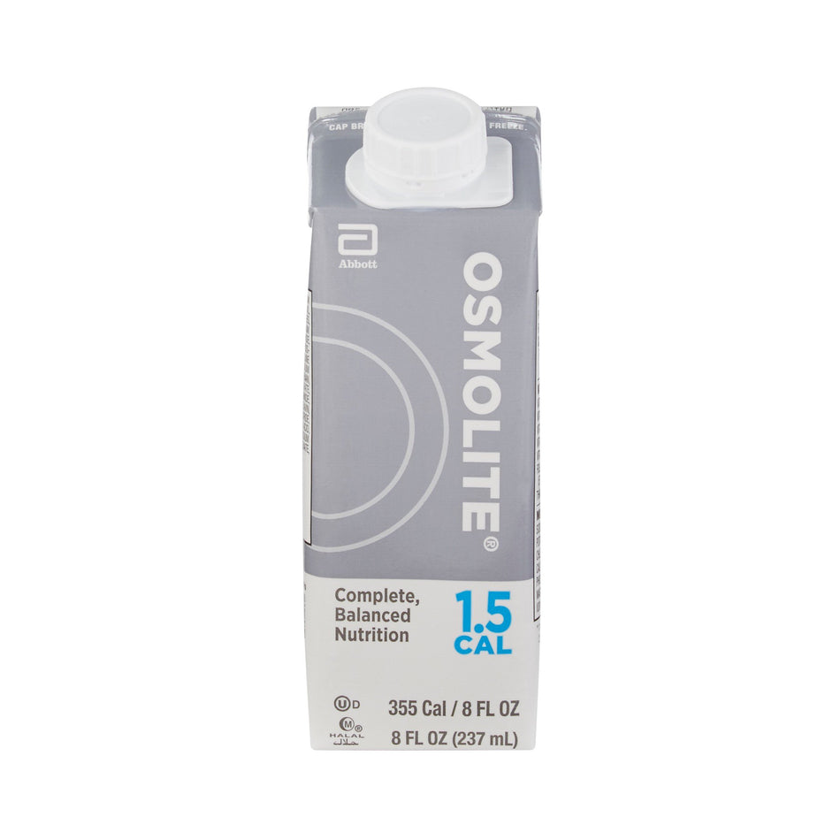 Osmolite 1.5 Cal Nutrition, Tube-Feeding, 8-ounce carton-Tube Feeding Formula Osmolite 1.5 Cal Unflavored Liquid 8 oz. Reclosable Carton